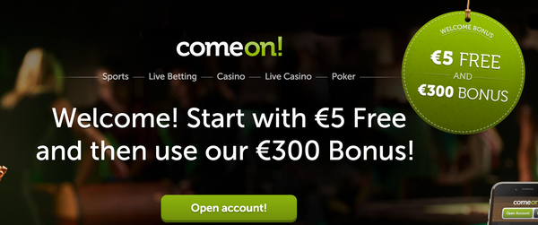 ComeOn! casino website review