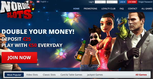 NordicSlots website Review