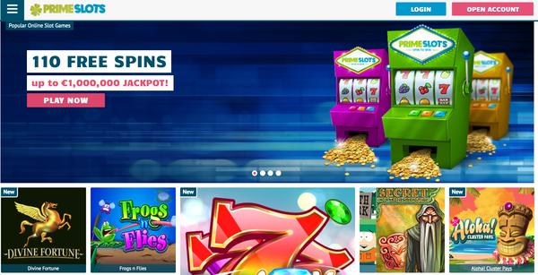 PrimeSlots Review website