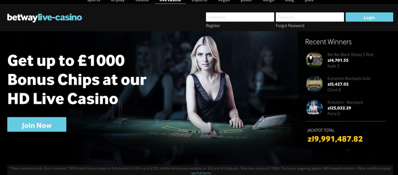 betway free spins