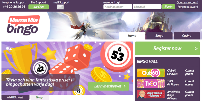 MamaMia Bingo Free Spins