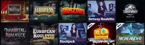 Betway casino games selection