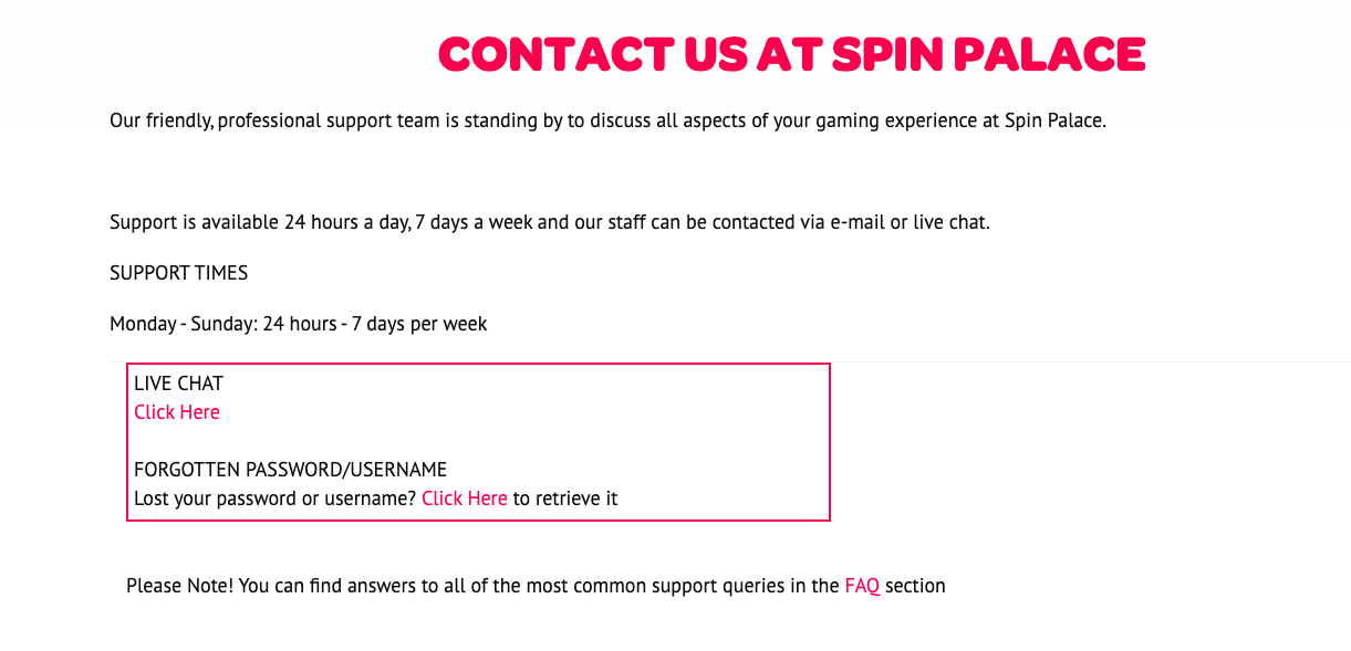 Spin Palace legit