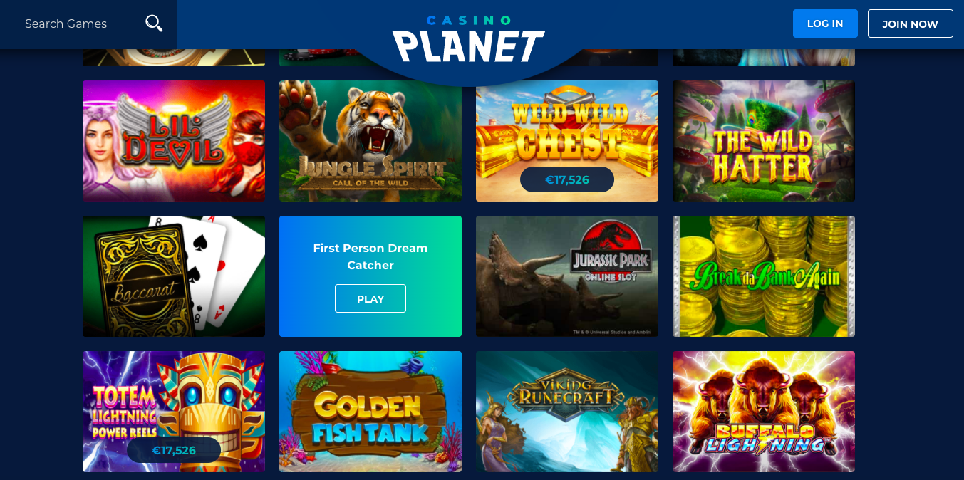 Casino planet games