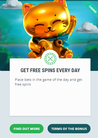 22BET free spins