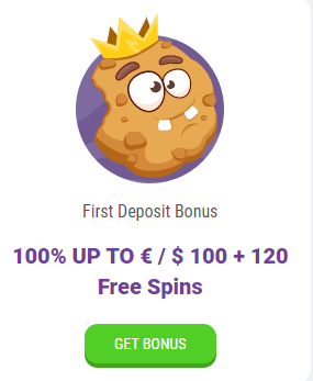 CookieCasino first deposit bonus